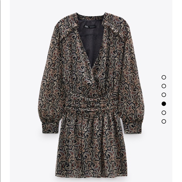 ZARA  printed mini dress - Picture 8 of 11